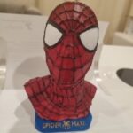Busto de Spiderman impreso en 3D y pintado